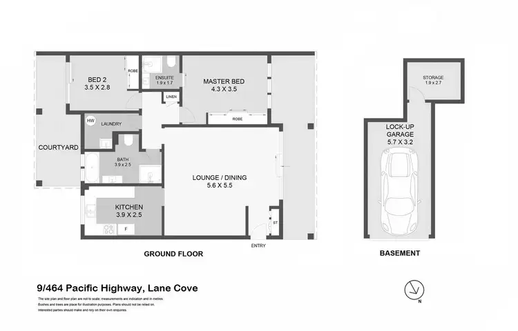Floorplan of Homely apartment listing, 9/464 Pacific Highway, Lane Cove NSW 2066