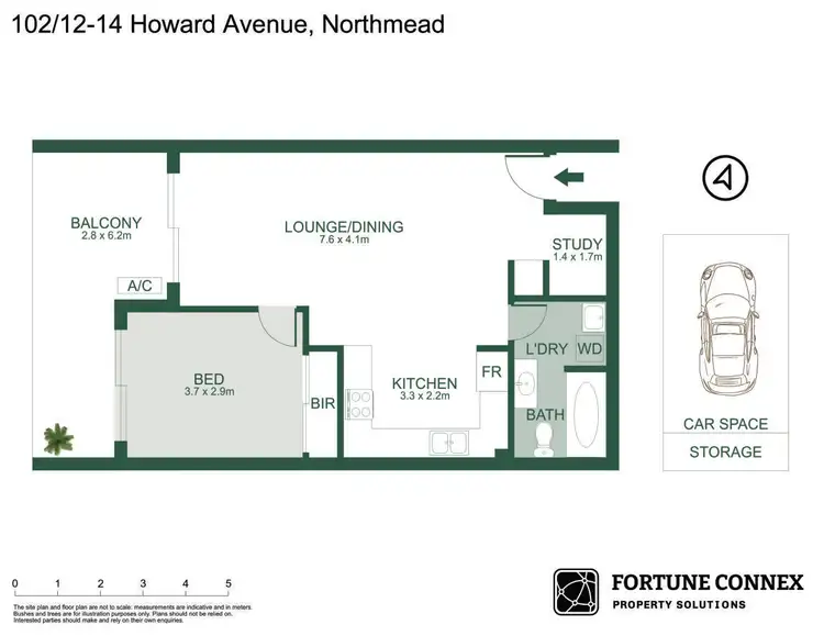 Floorplan of Homely apartment listing, 102/12 Howard Avenue, Northmead NSW 2152