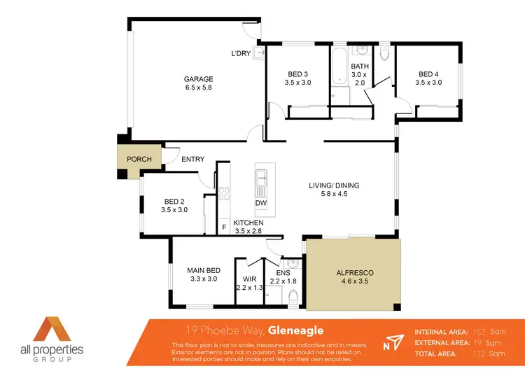 Floorplan of Homely house listing, 19 Phoebe Way, Gleneagle QLD 4285