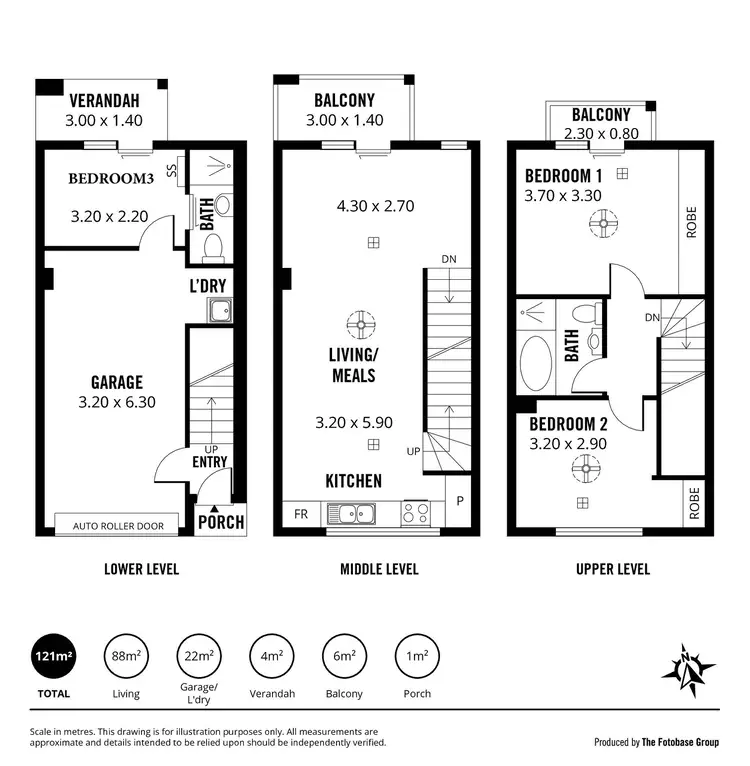 Floorplan of Homely townhouse listing, 10/5 Coventry Street, Mawson Lakes SA 5095