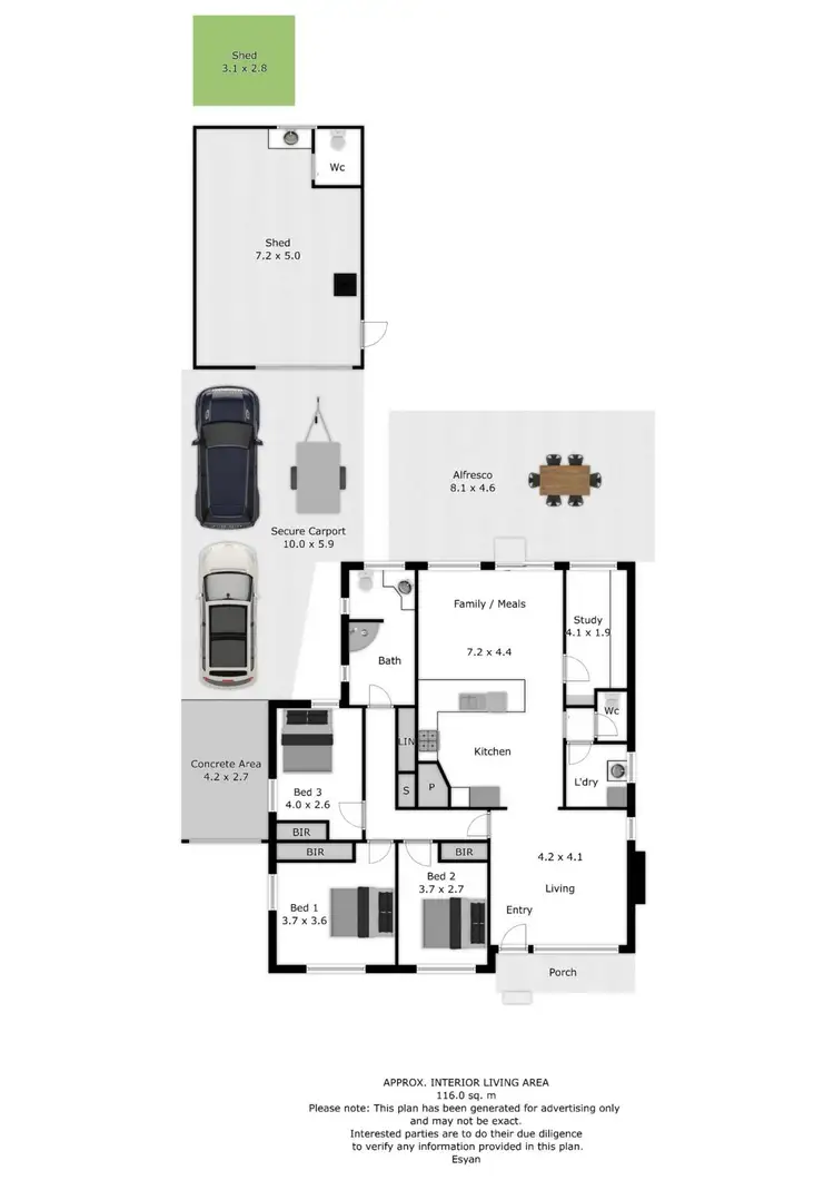 Floorplan of Homely house listing, 94 Wilson Street, Wodonga VIC 3690
