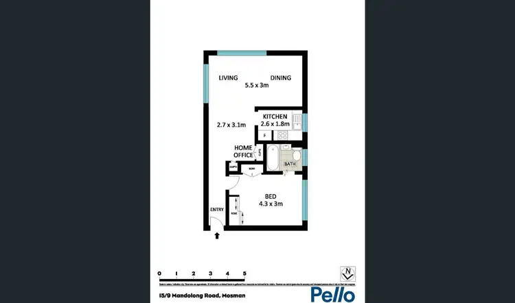 Floorplan of Homely apartment listing, 15/9 Mandolong Road, Mosman NSW 2088