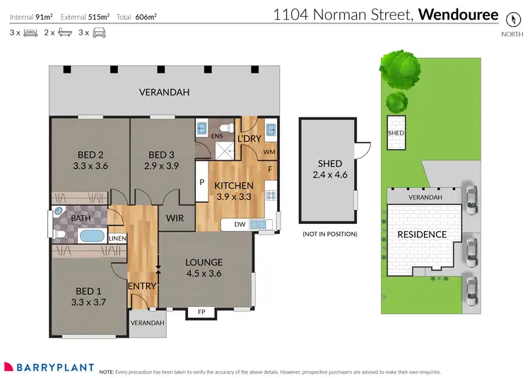 Floorplan of Homely house listing, 1104 Norman Street, Wendouree VIC 3355