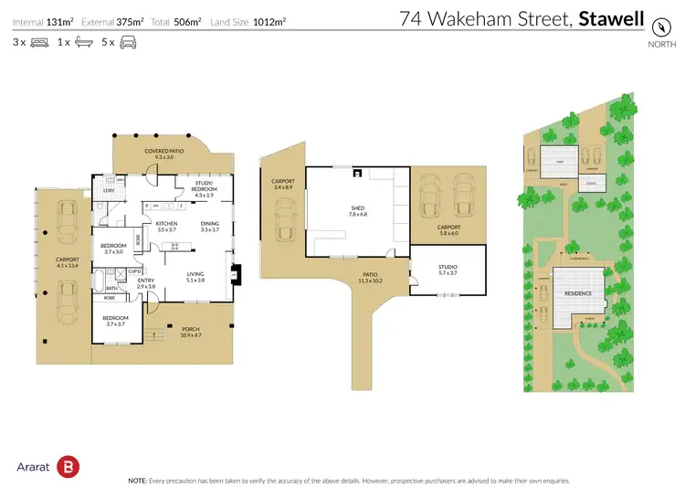 Floorplan of Homely house listing, 74 Wakeham Street, Stawell VIC 3380