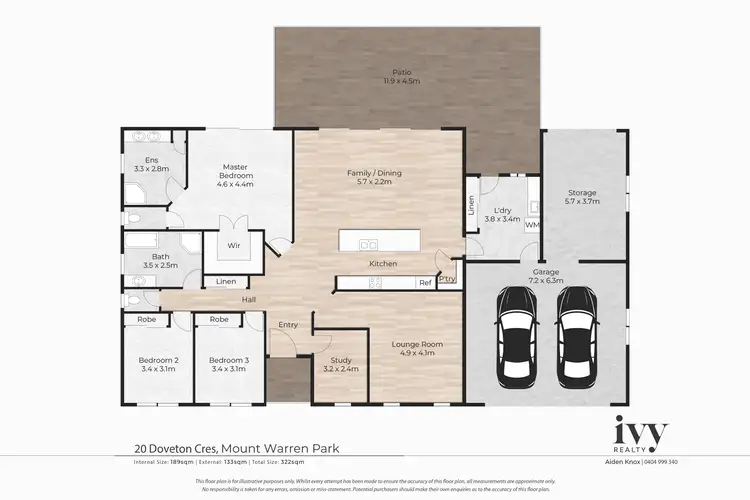 Floorplan of Homely house listing, 20 Doveton Crescent, Mount Warren Park QLD 4207