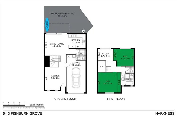 Floorplan of Homely townhouse listing, 5/13 Fishburn Grove, Harkness VIC 3337