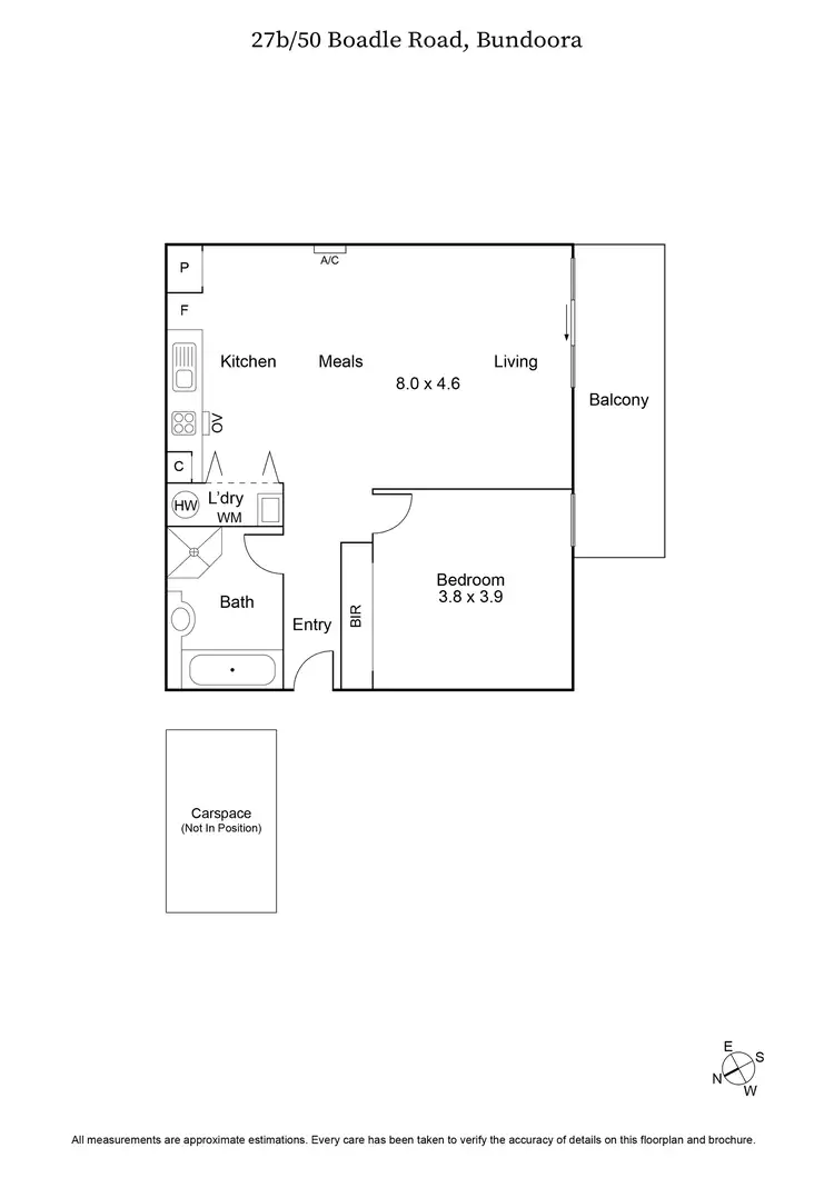 Floorplan of Homely apartment listing, 27B/50 Boadle Road, Bundoora VIC 3083