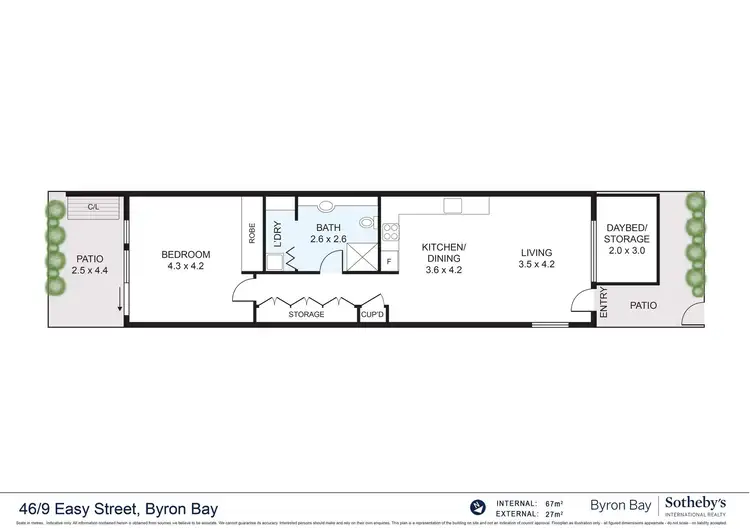Floorplan of Homely unit listing, 46/9 Easy Street, Byron Bay NSW 2481