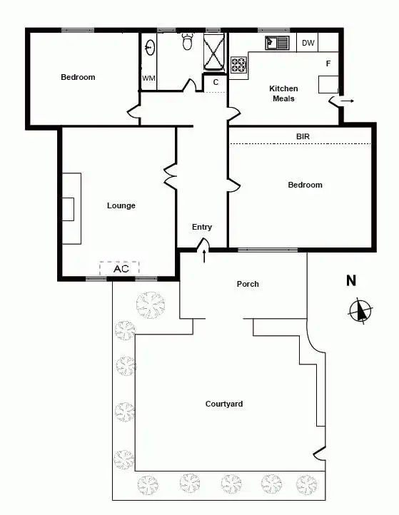 Floorplan of Homely apartment listing, 2/33 Brighton Road, St Kilda VIC 3182