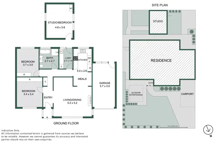 Floorplan of Homely unit listing, 2/132 Lower Dandenong Road, Parkdale VIC 3195