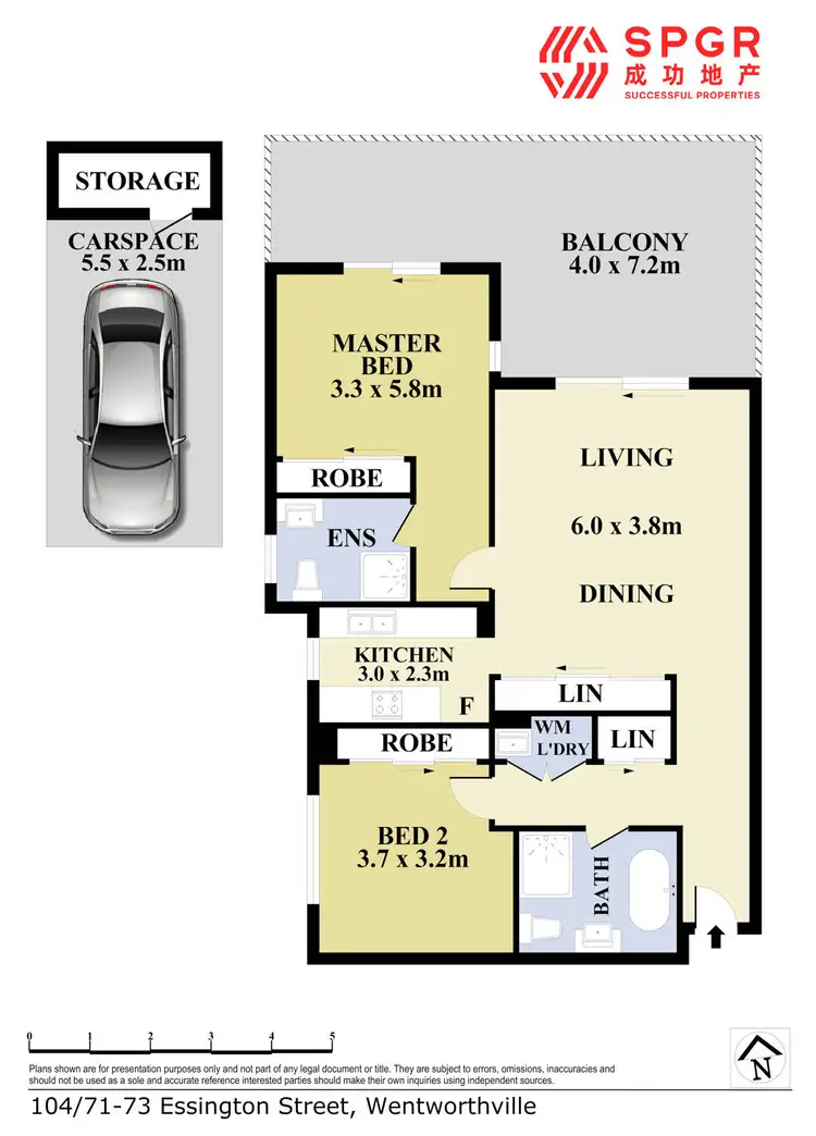 Floorplan of Homely apartment listing, 104/71-73 Essington Street, Wentworthville NSW 2145