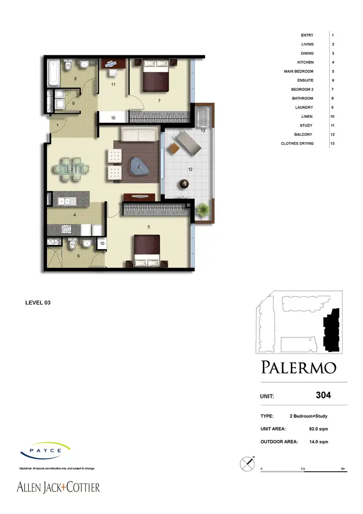 Floorplan of Homely apartment listing, 304/4 Nuvolari Place, Wentworth Point NSW 2127