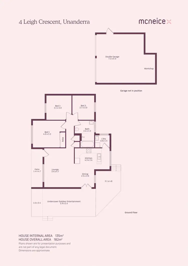 Floorplan of Homely house listing, 4 Leigh Crescent, Unanderra NSW 2526