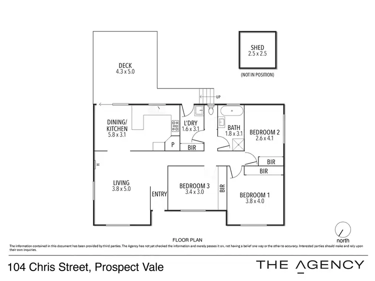 Floorplan of Homely house listing, 104 Chris Street, Prospect Vale TAS 7250