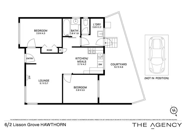Floorplan of Homely unit listing, 6/2 Lisson Grove, Hawthorn VIC 3122