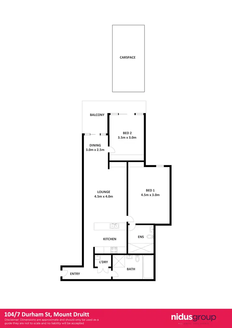 Floorplan of Homely unit listing, 104/7 Durham Street, Mount Druitt NSW 2770