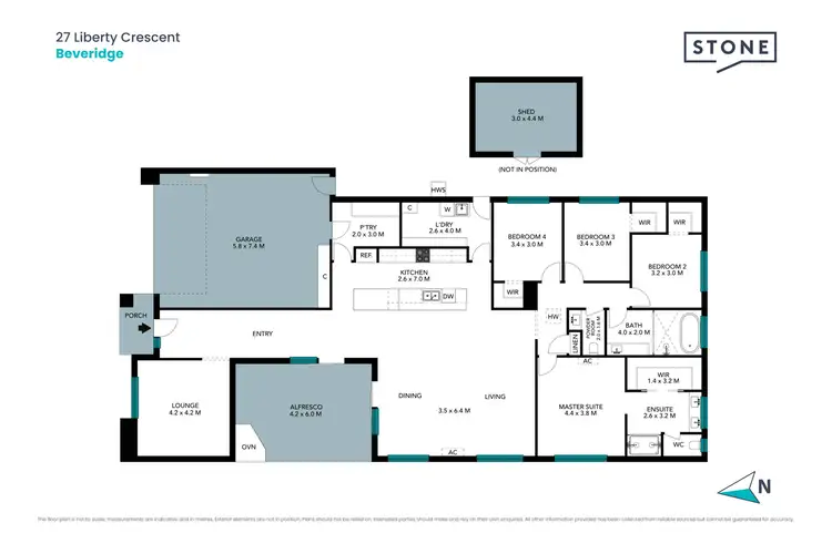 Floorplan of Homely house listing, 27 Liberty Crescent, Beveridge VIC 3753