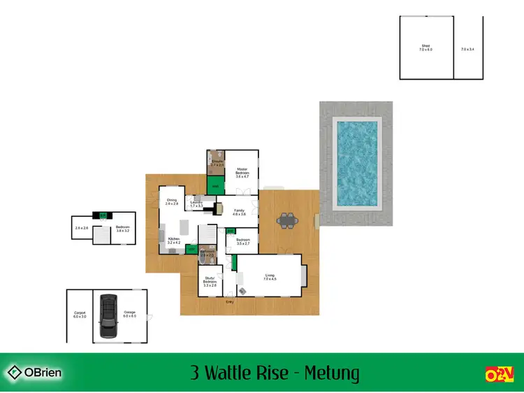 Floorplan of Homely house listing, 3 Wattle Rise, Metung VIC 3904