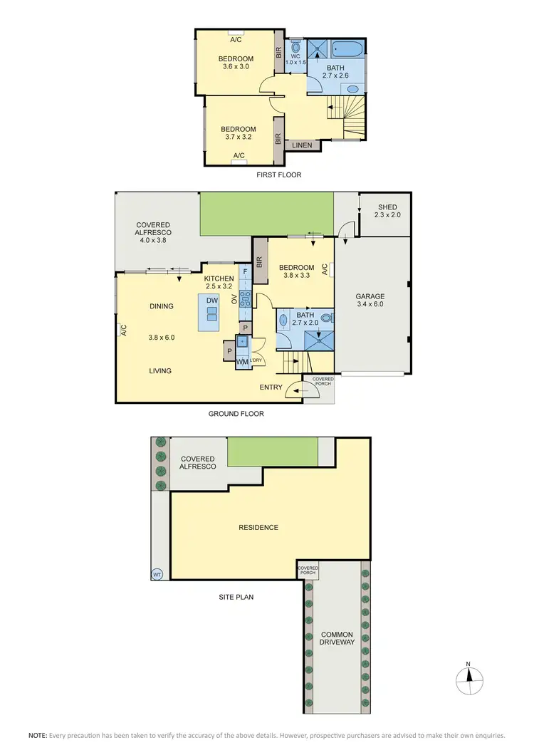 Floorplan of Homely townhouse listing, 4/34 Clydesdale Road, Airport West VIC 3042
