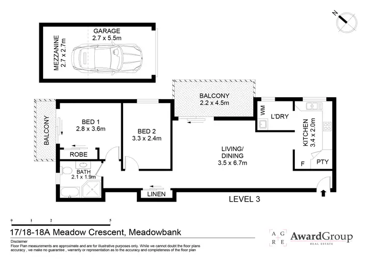 Floorplan of Homely unit listing, 17/18-18A Meadow Crescent, Meadowbank NSW 2114