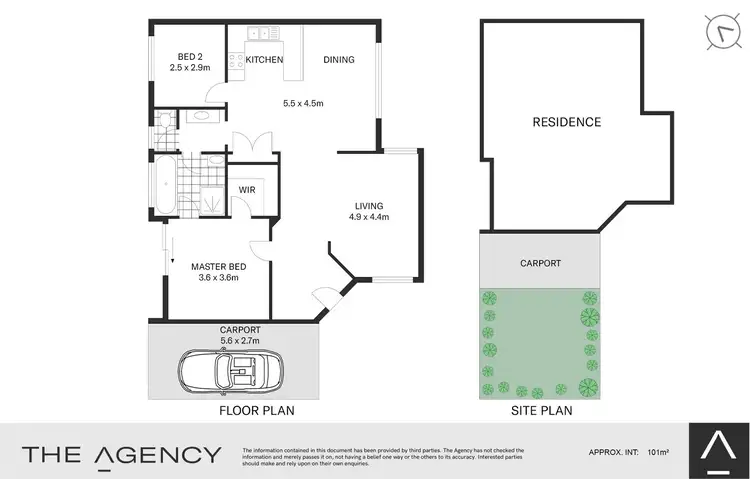 Floorplan of Homely semi-detached listing, 1/14 Ferntree Close, Wyoming NSW 2250