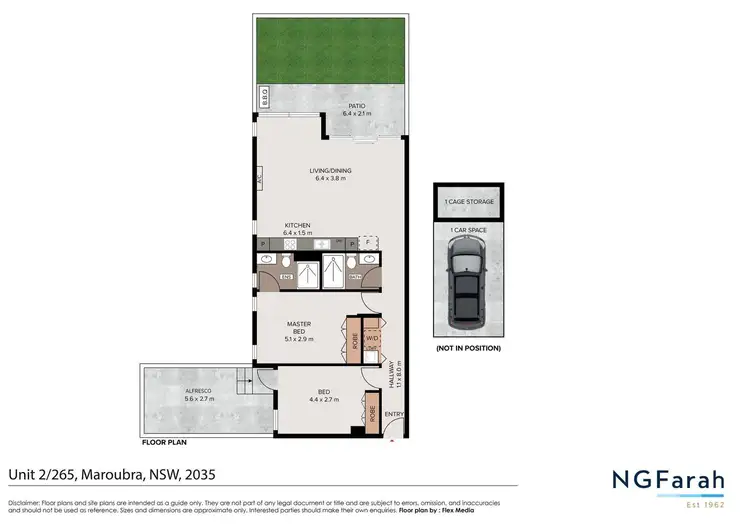 Floorplan of Homely apartment listing, G02/263-265 Maroubra Road, Maroubra NSW 2035