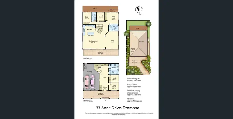 Floorplan of Homely house listing, 33 Anne Drive, Dromana VIC 3936