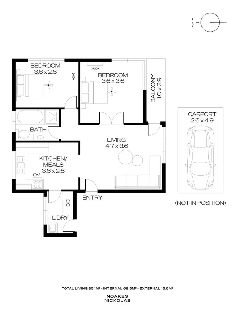 Floorplan of Homely unit listing, 4/8 Overbury Drive, Clarence Park SA 5034