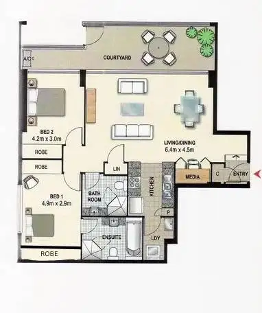 Floorplan of Homely apartment listing, 545/2 Marquet Street, Rhodes NSW 2138