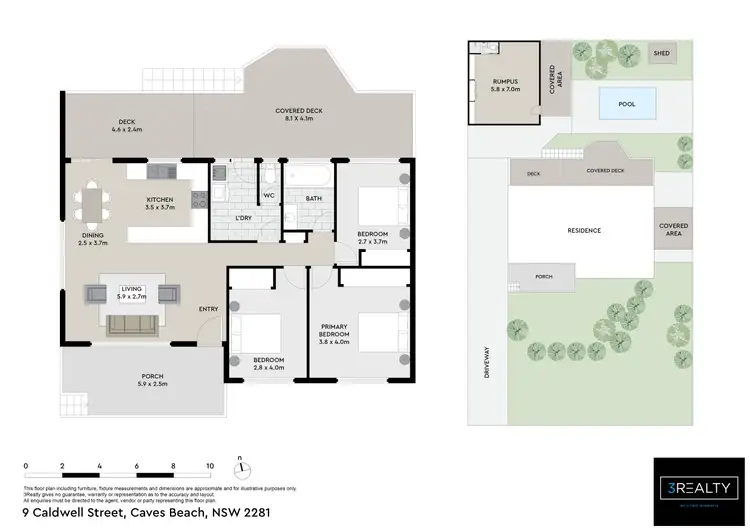 Floorplan of Homely house listing, 9 Caldwell Street, Caves Beach NSW 2281