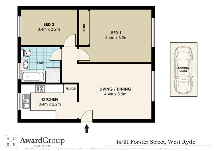 Floorplan of Homely unit listing, 14/31 Forster Street, West Ryde NSW 2114