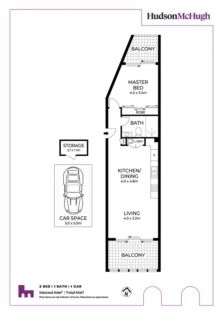 Floorplan of Homely unit listing, 501/425 Liverpool Road, Ashfield NSW 2131