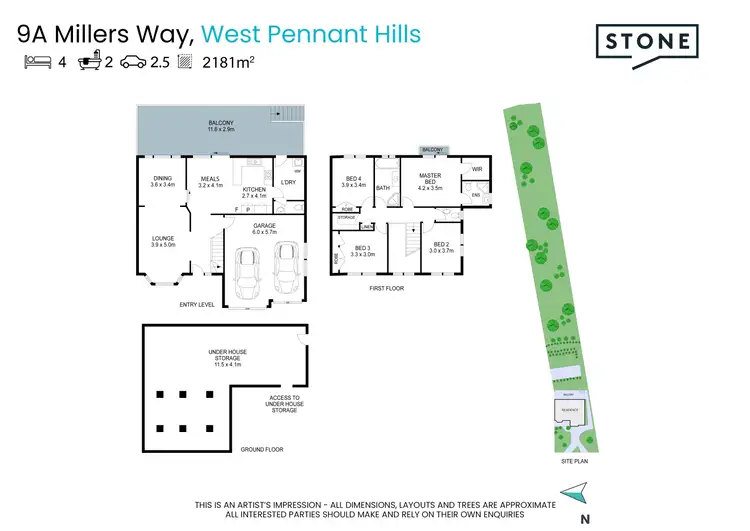 Floorplan of Homely house listing, 9A Millers Way, West Pennant Hills NSW 2125