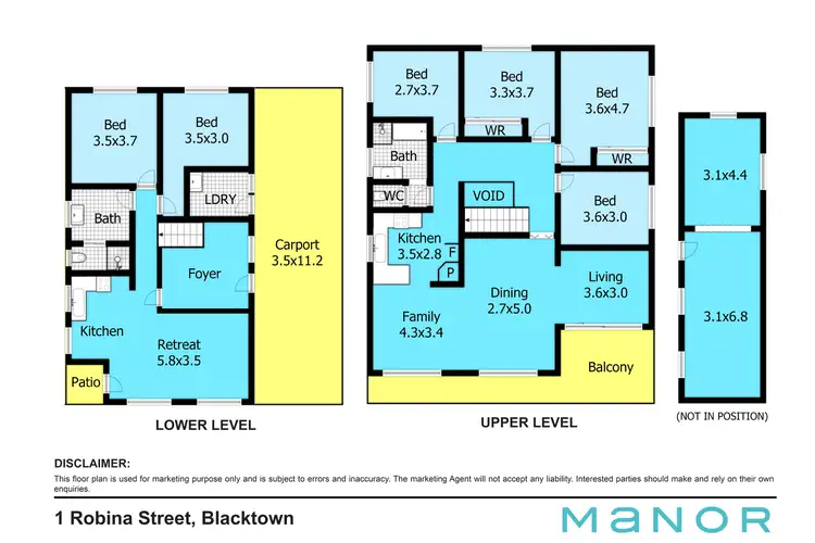 Floorplan of Homely house listing, 1 Robina Street, Blacktown NSW 2148