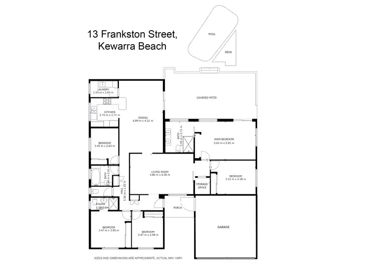 Floorplan of Homely house listing, 13 Frankston Street, Kewarra Beach QLD 4879