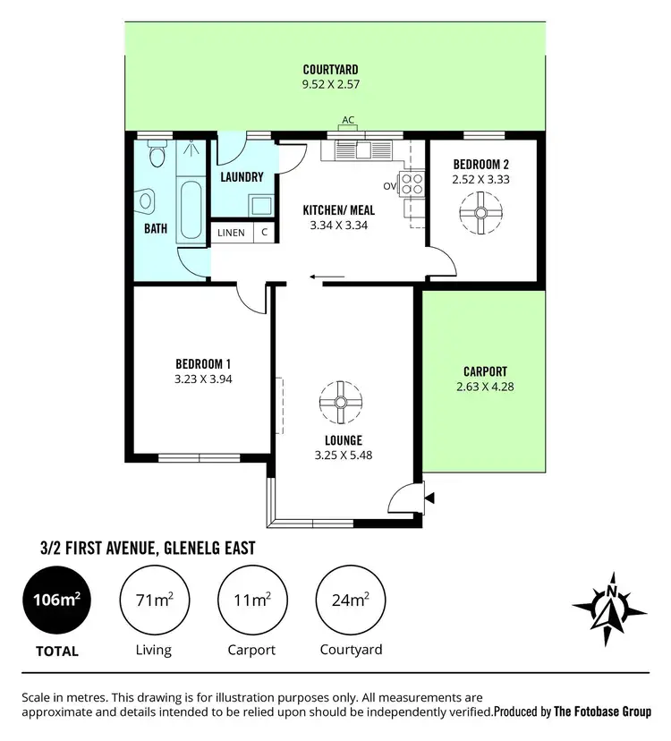 Floorplan of Homely unit listing, 3/2 First Avenue, Glenelg East SA 5045