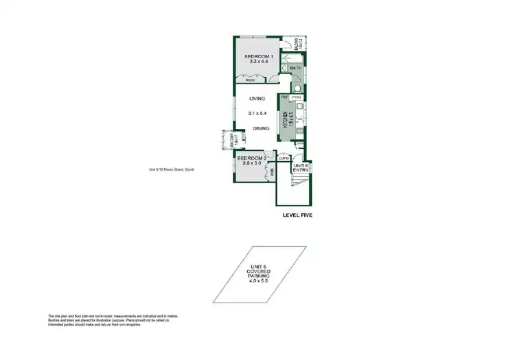 Floorplan of Homely apartment listing, 6./10 Moore Street, Bondi NSW 2026