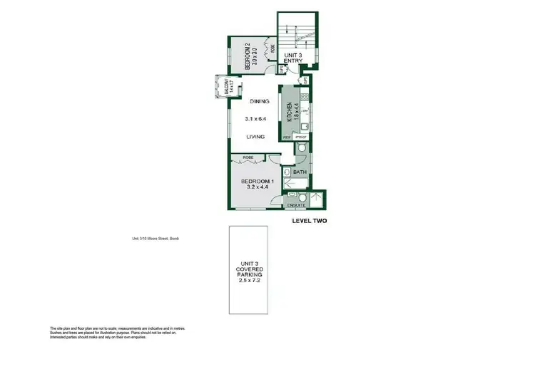Floorplan of Homely apartment listing, 3/10 Moore Street, Bondi NSW 2026