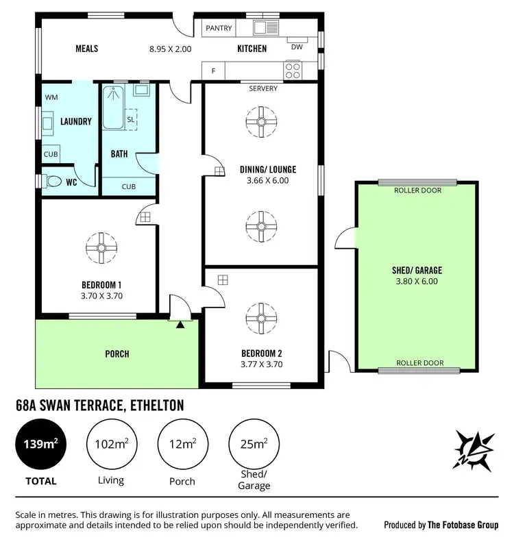 Floorplan of Homely house listing, 68A Swan Terrace, Ethelton SA 5015