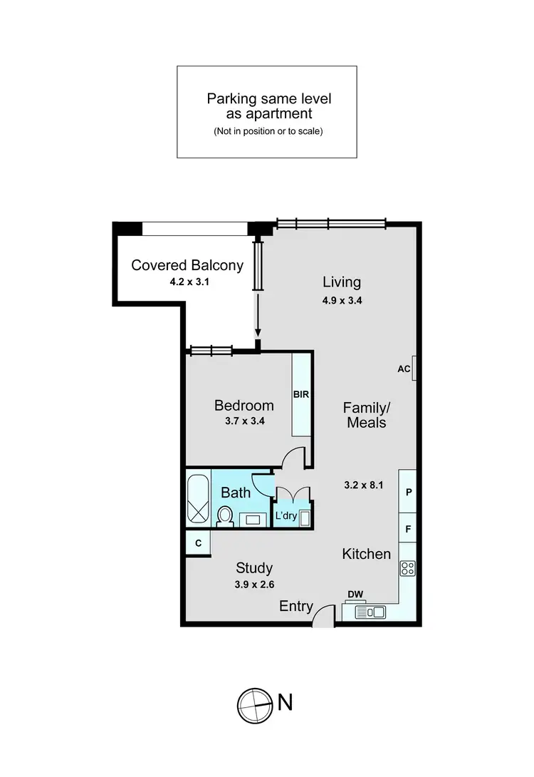 Floorplan of Homely apartment listing, 104/285-305 Centre Road, Bentleigh VIC 3204