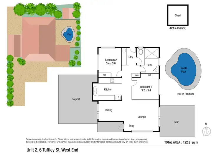 Floorplan of Homely unit listing, 2/6 Tuffley Street, West End QLD 4810