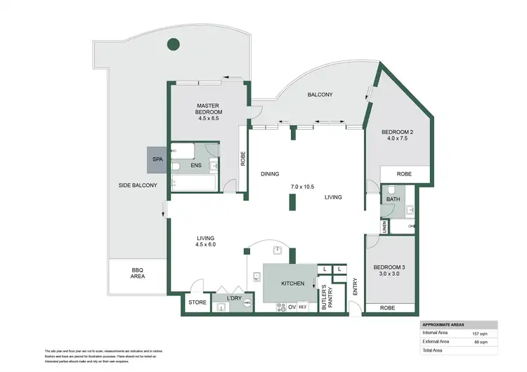 Floorplan of Homely apartment listing, 403/125-129 Esplanade, Cairns City QLD 4870