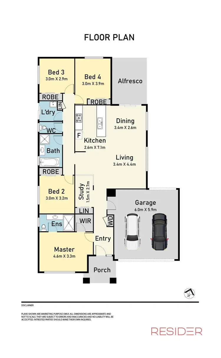 Floorplan of Homely house listing, 36 Brunton Drive, Mernda VIC 3754