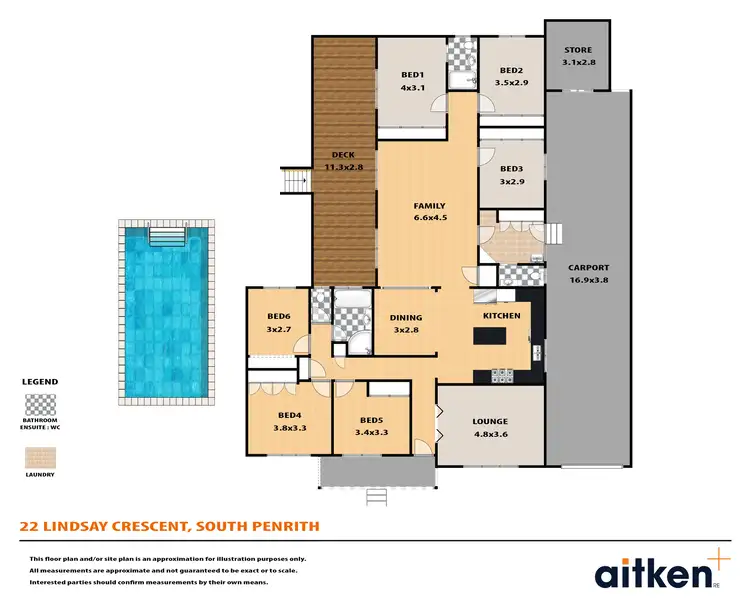 Floorplan of Homely house listing, 22 Lindsay Crescent, South Penrith NSW 2750