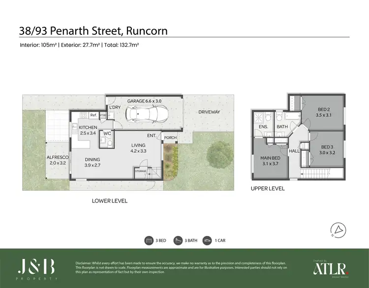 Floorplan of Homely townhouse listing, 38/93 Penarth Street, Runcorn QLD 4113