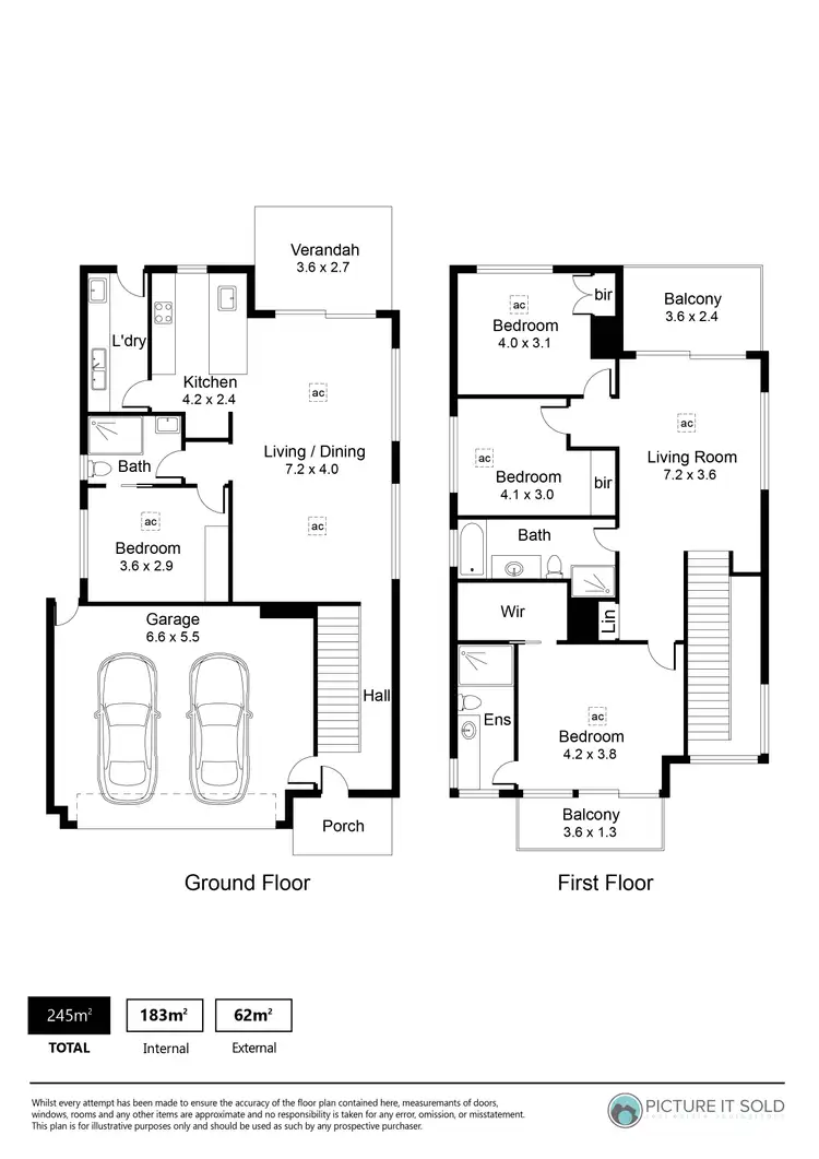 Floorplan of Homely house listing, 1A Ballara Avenue, Warradale SA 5046