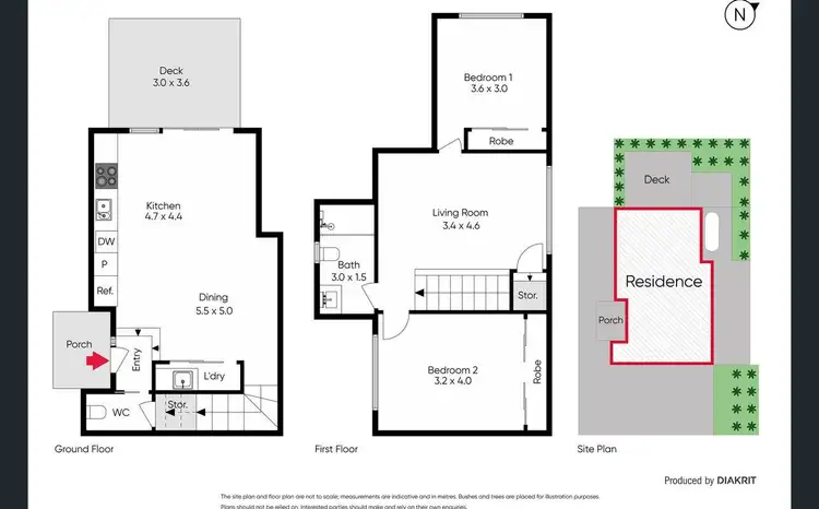 Floorplan of Homely townhouse listing, 2/126 Lindrum Road, Frankston VIC 3199
