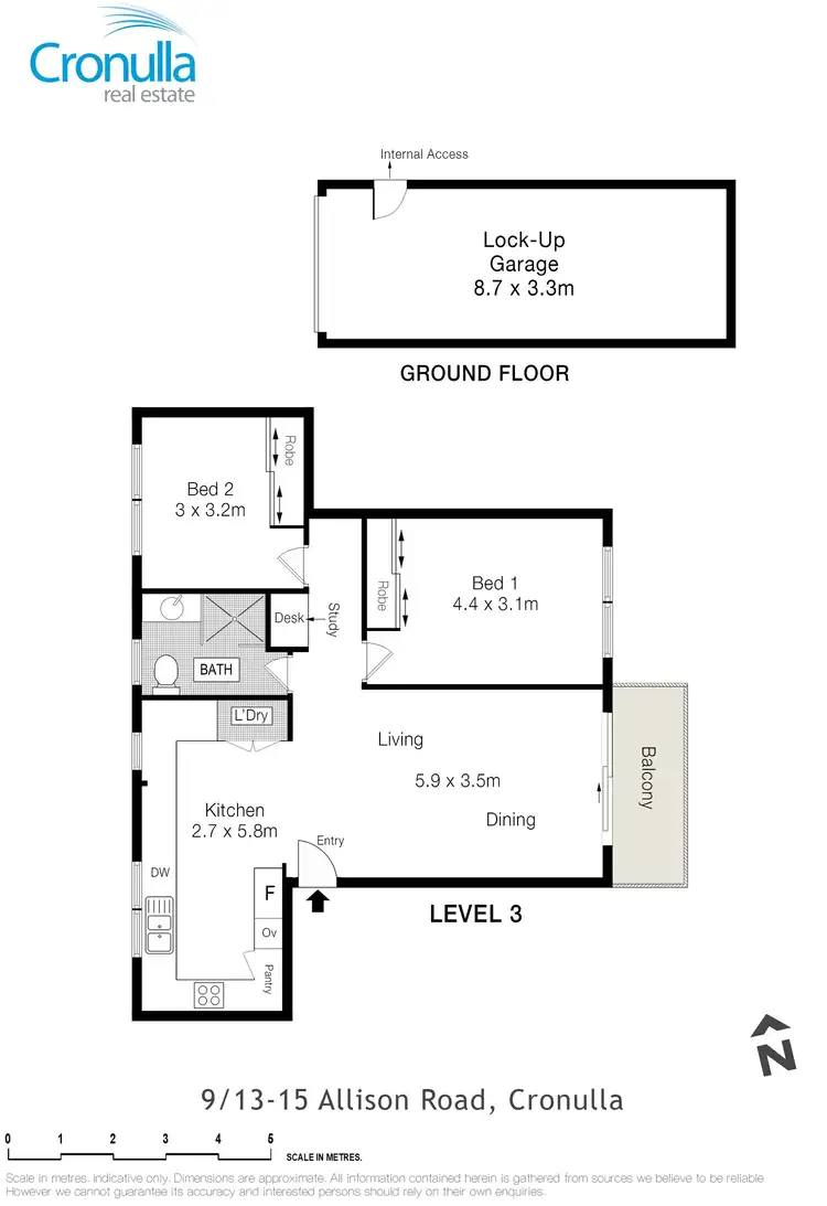 Floorplan of Homely apartment listing, 9/13-15 Allison Road, Cronulla NSW 2230