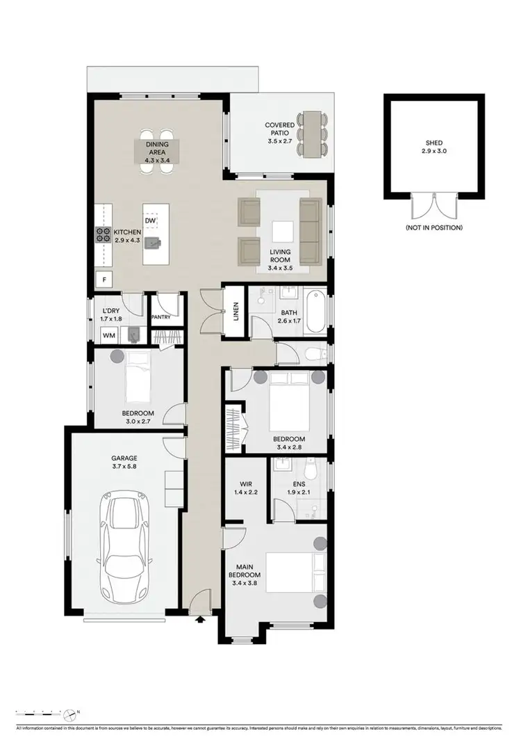 Floorplan of Homely house listing, 2/2b William Street, Westbury TAS 7303