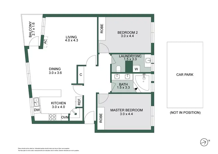 Floorplan of Homely apartment listing, 16/1 The Esplanade, St Kilda VIC 3182
